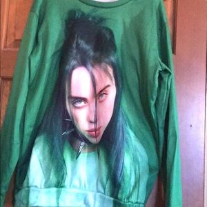 Billie Eilish statement sweatshirt